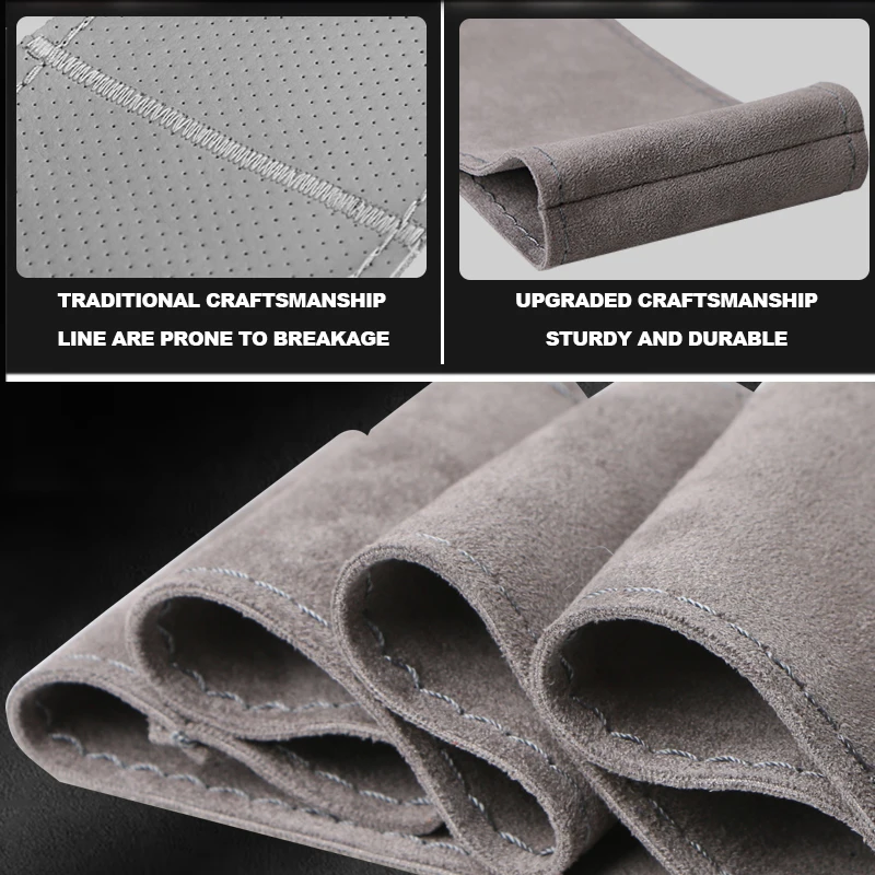 Universal 38cm Car Steering Wheel Cover Suede Car Accessories DIY Auto Steering Wheel Wrap Non-slip Covers 15 inch car steering wheel cover