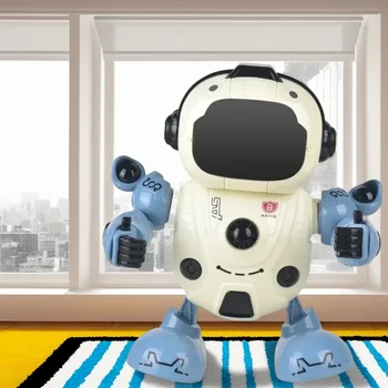 Robot danzante elettrico per bambini: giocattolo musicale oscillante con luci lampeggianti e modalità di gioco interattive