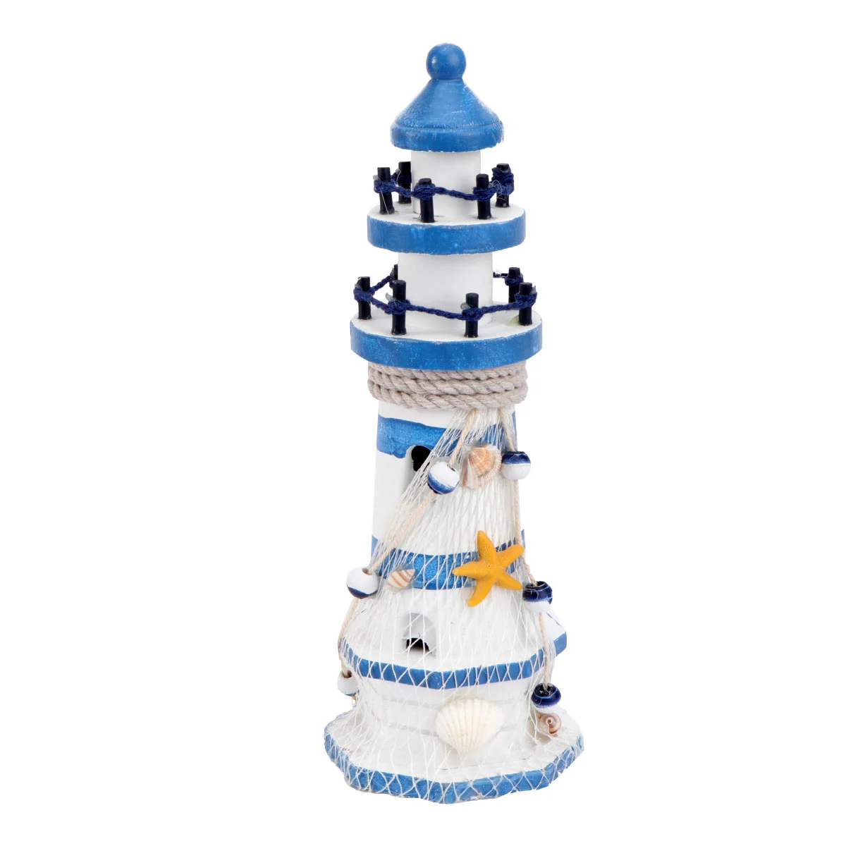 

1PC Ocean Style Lighthouse Decor Desktop Lighthouse Mediterranean Style Crafts
