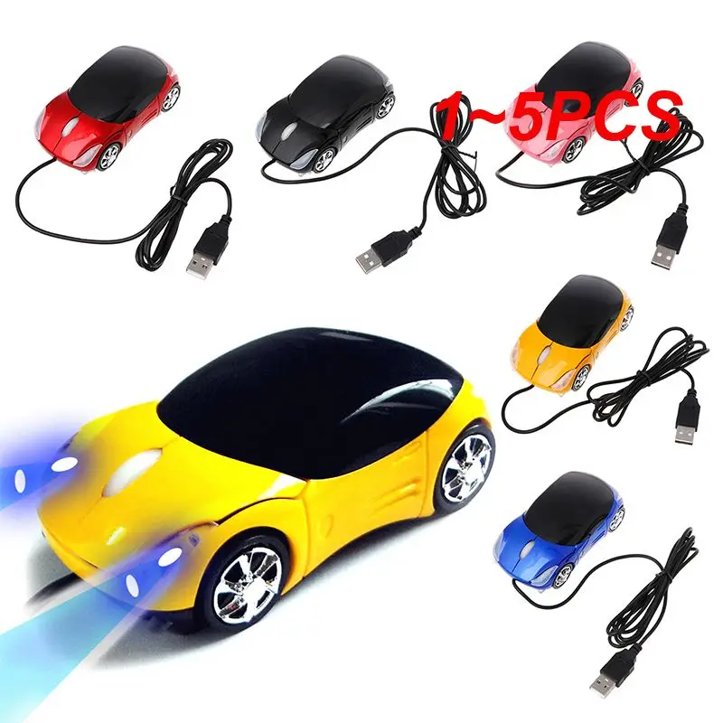 1 ~ 5Pcs Creative Fashion Wired Usb Car Mouse 3D Car Shape Usb Mouse Ottico Mouse Da Gioco Per Pc Laptop Computer