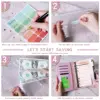 Soft Leather Binder Budget Planner Cash Envelope Binder With Budget Envelopes A6 Binder Pockets Cash Envelope Wallet Budgeting 3