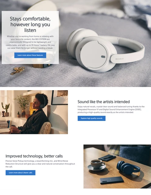 Sony WH-XB910N Wireless Noise Canceling EXTRA BASS™Bluetooth Headphones  with Microphone 40mm Driver Unit 50h Long Battery Life - AliExpress