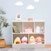 Kids Bookshelf, Bookcase Footboard, Toy Storage Cubby, Children's Toy Shelf, 35.4" L Toy Storage Cabinet, Fit for Children's 6