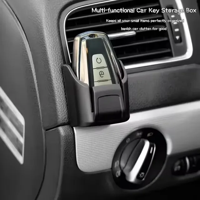 Multi-functional Reusable Car Dashboard Centre Console Remote Control Car Key Anti-Slip Storage Box Key Card Small Items Storage 3