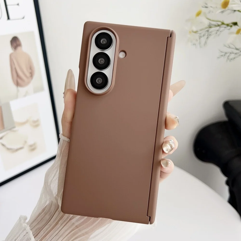 Matte Slim Shockproof Hinge Phone Case with Durable Connection Cover