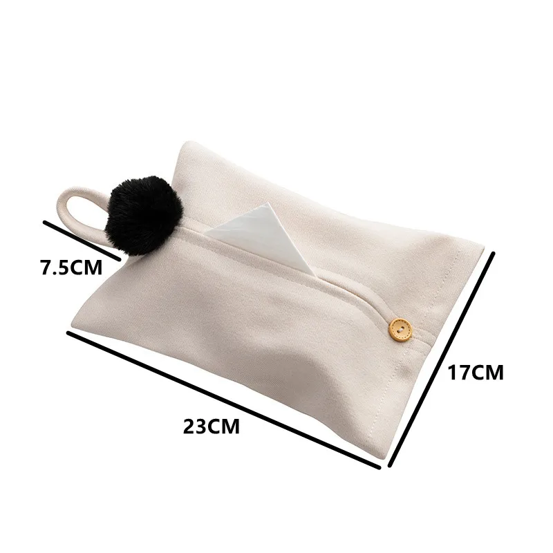 Facial Paper Storage Case Rectangular Organizer Holder Decor with Hanging Strip for Kitchen Restaurant Countertops JAF079 4