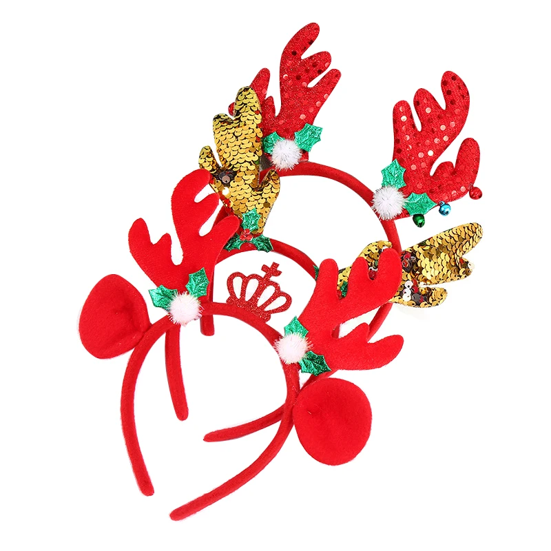 

Christmas Antlers Headband Festival Decoration Sweet Women Elk Headbands Show Accessories Cute Holiday Hair Accessories Props