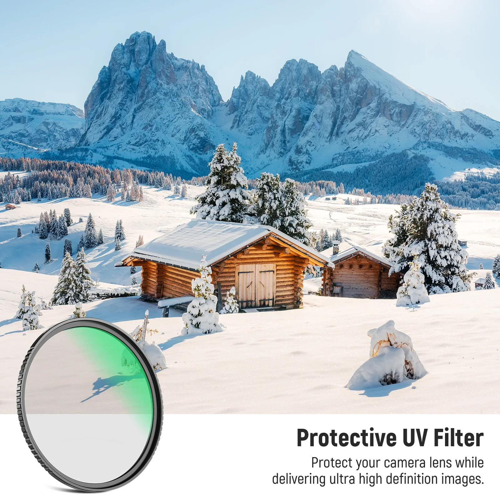 Photographe ajustant un filtre ND variable professionnel pour objectif photo sur un reflex en extérieur.