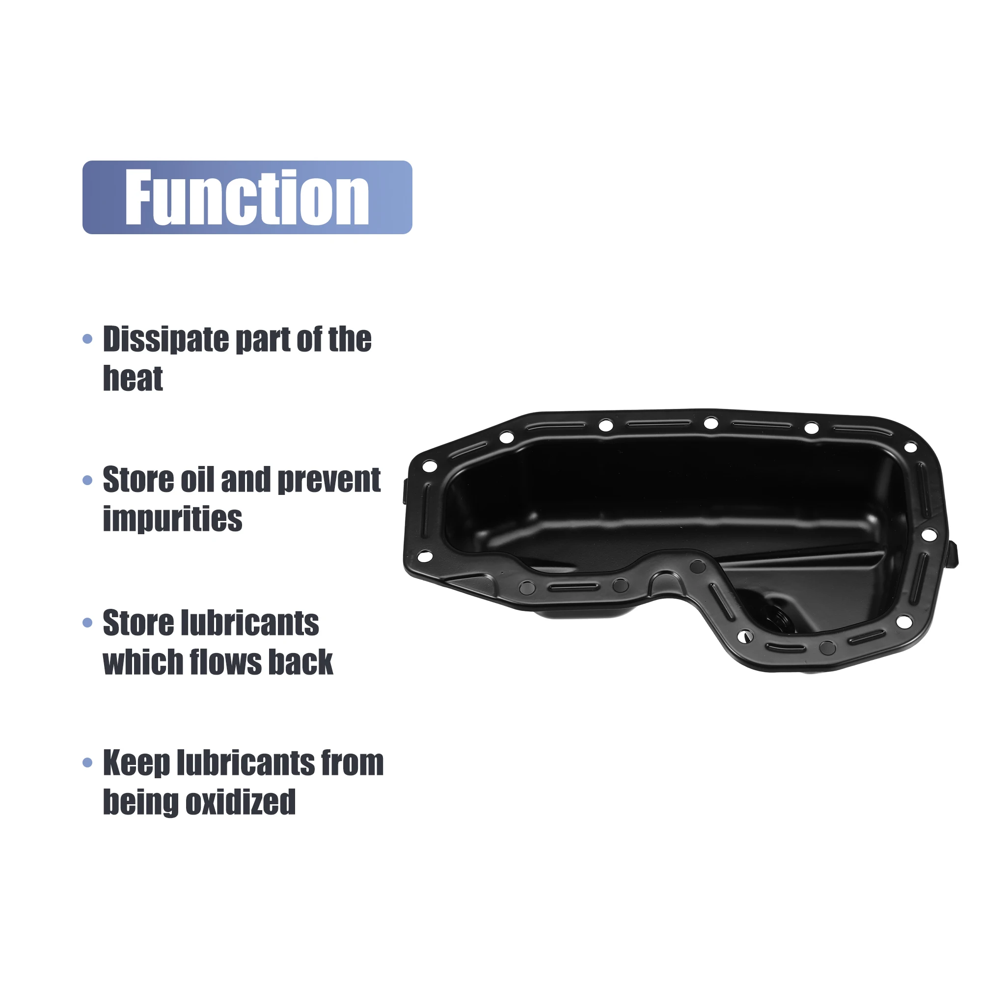 X Autohaux Engine Oil Pan No.5184407AF for Dodge Durango 2011- Jeep Grand Cherokee 2011- Ram 1500 Classic