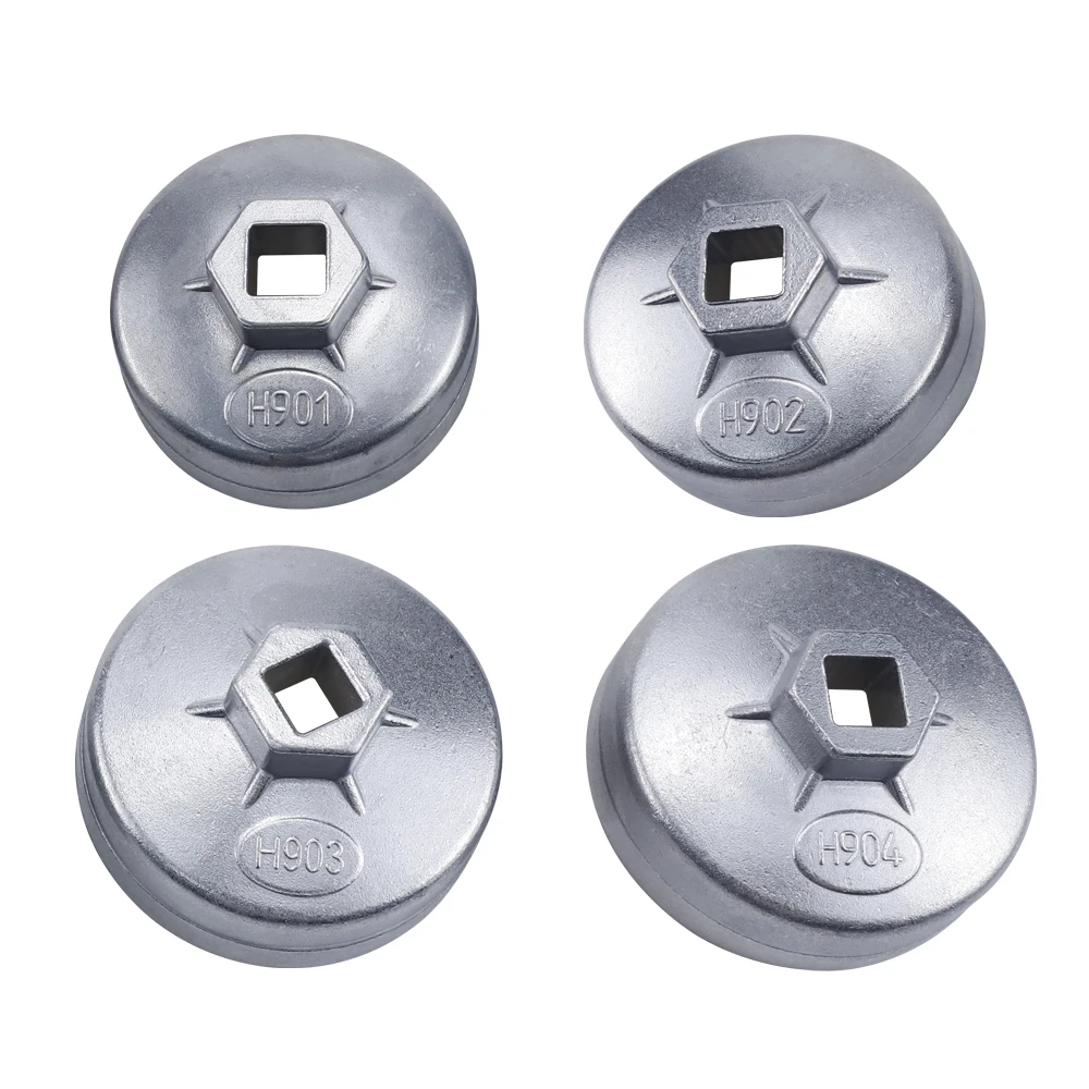 오일 필터 렌치 엔드 캡 소켓 리무버 도구, 도요타 BMW VW 현대 지프용 알루미늄 901 902 903 904, 65mm, 67mm, 74mm, 14-15 플루트