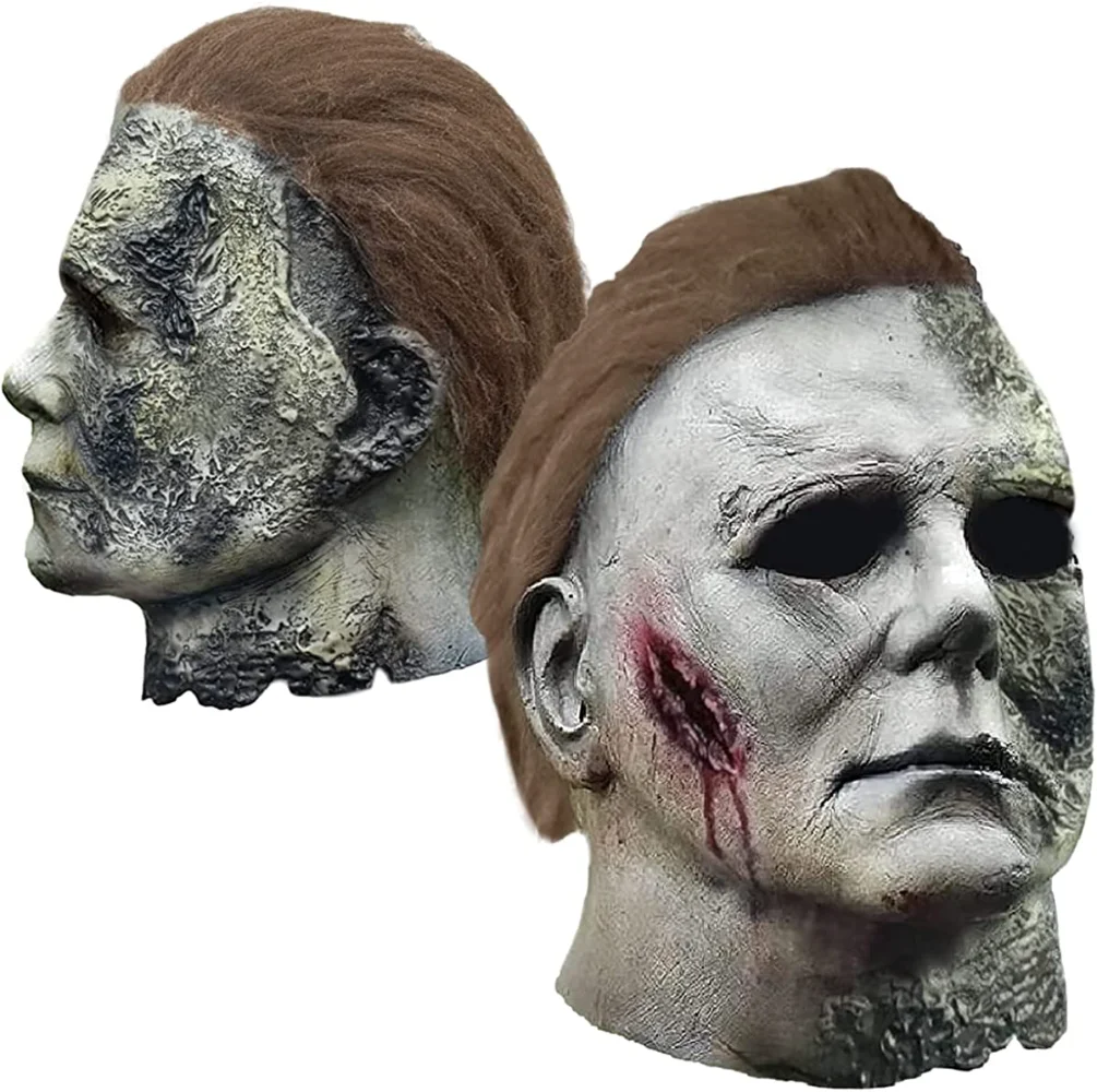 Movie Michael Myers Costume Halloween Cosplay Horror Killer Full Face Latex Mascara Terror Adult Rave Masquerade Mask for Men