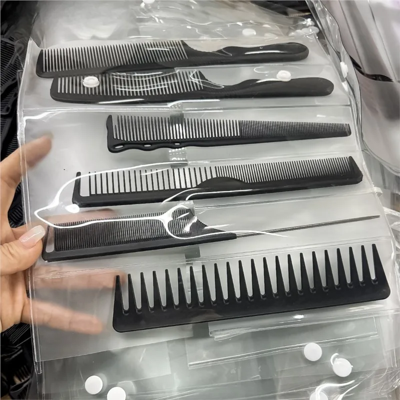 Hairdressing Carbon Comb Professional Hairdresser Cutting Comb Anti Static Hair Comb Haircut Tools Barber Hair Styling Comb