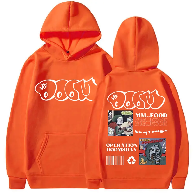 Sweat Polaire Rouge Homme Doomsday Taille M - Zip 1/4, Capuche, Poches - Occasion Parfait état