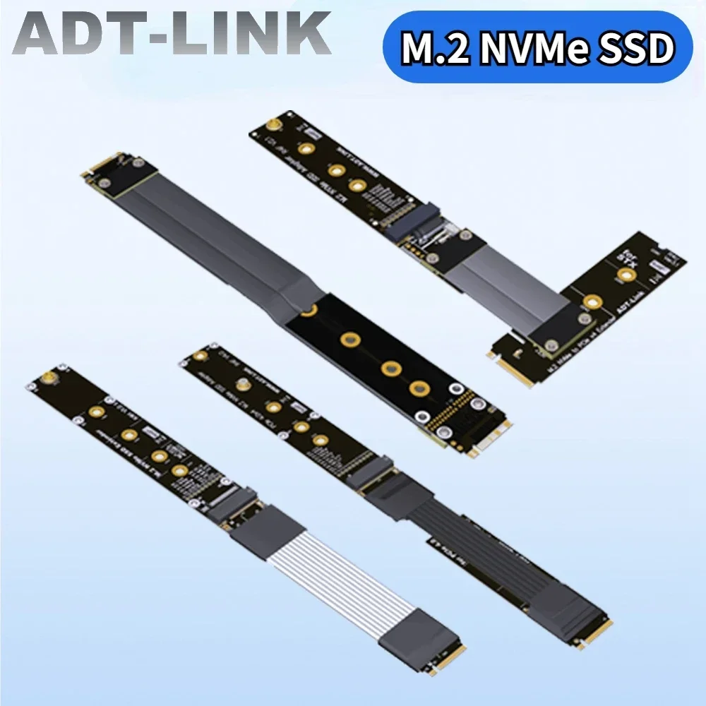 Cartão do Riser da Movimentação Contínua Prolongador Chave 64gbps Ssd M.2 Nvme 2280 22110 R44sf K44sf Ssd m2 Pci-expresso 4.0 x4 Pci-e m