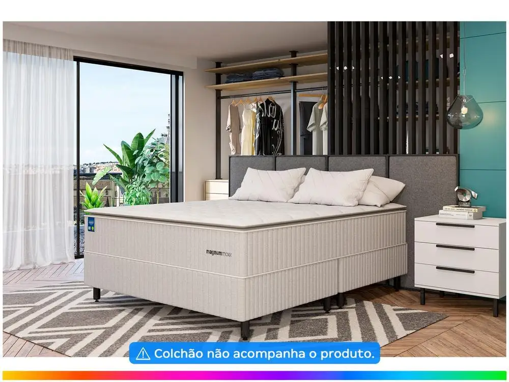 Base Cama Box Queen Plumatex Bipartido 2