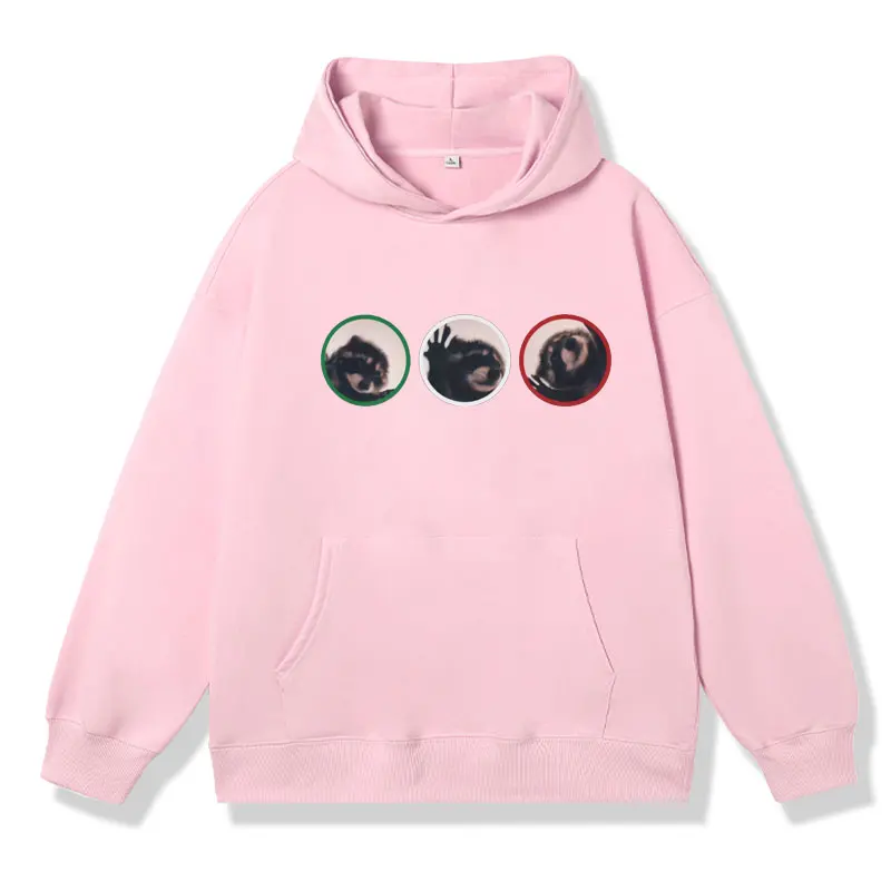 Pedro Pedro Dancing Raccoon Funny Meme Print Hoodie Male Oversized Sweatshirt Fall/winter Fashion Long Sleeve Hoodies Men Women