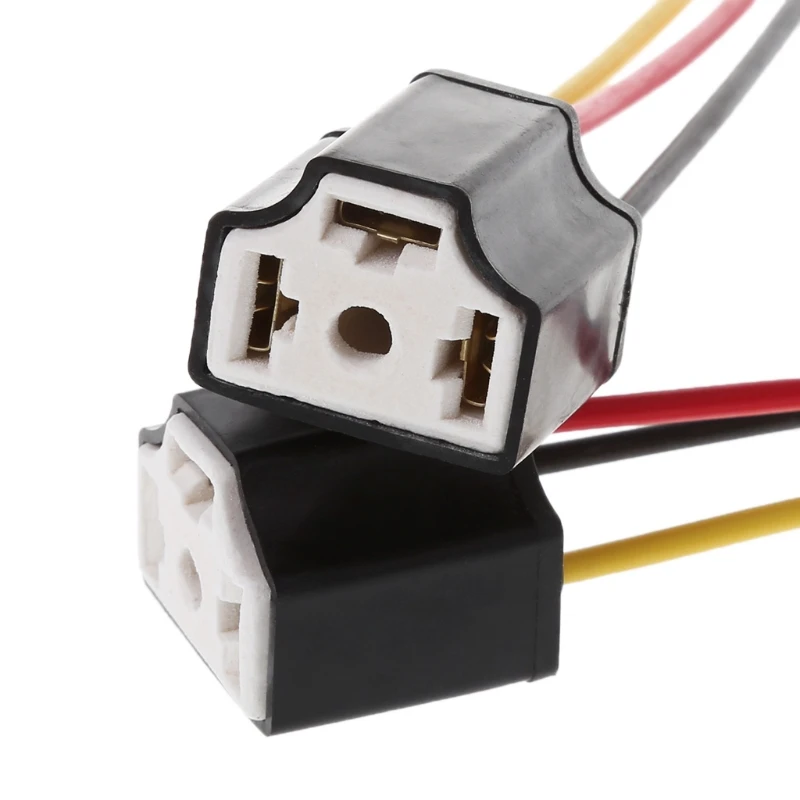 

Розетка-адаптер 12 В 9003 для автомобиля, грузовика, женский, керамический, удлинитель фар, разъем жгута проводов, вилка, лампа,