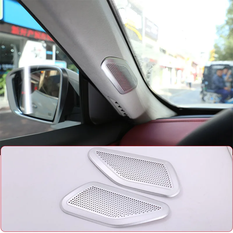 

Aluminum Alloy Car Front Door A Pillar Audio Speaker Net Cover Trim Decoration For Maserati Levante 2016-2023 Horn Accessories