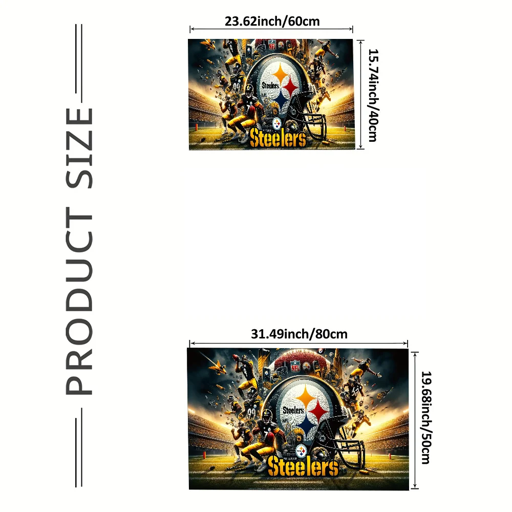 PittsburghS SteelerS Turkey Em Custom Bathroom Foot Mat Room Mats Main Door Entry Mat Home Non-slip Pad Doormat Entrance Door 5