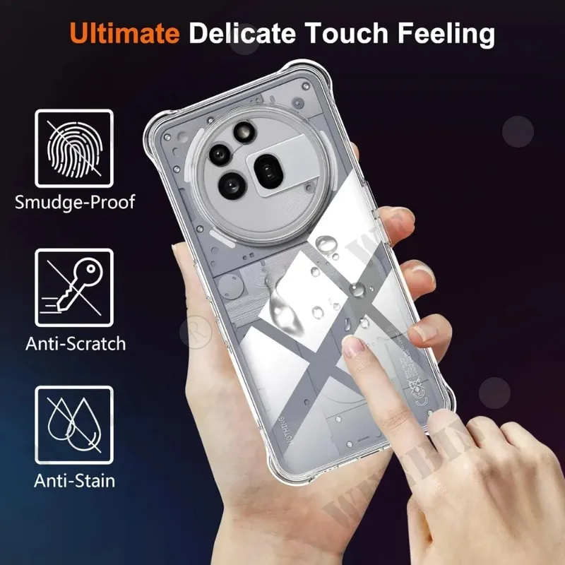 Transparent Shockproof TPU Protective Case with Reinforced Corners