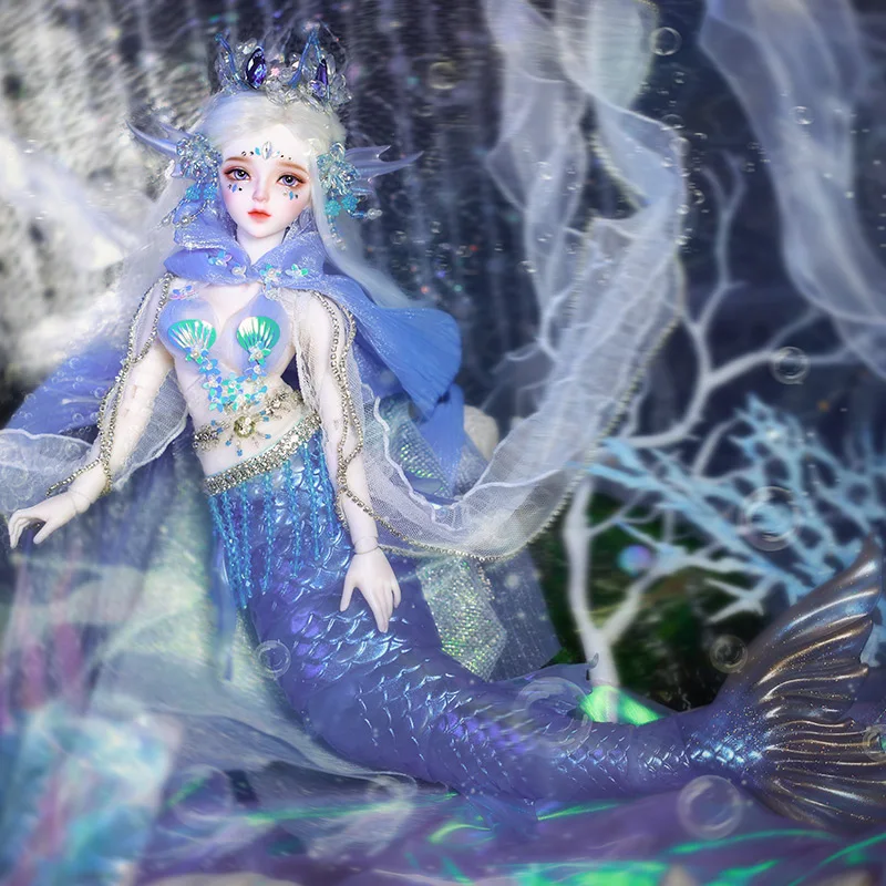 ファンタジー天使1/4サイレンマーメイド人形52センチメートル魚体bjd 