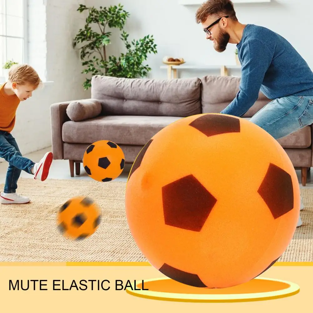 Silent Play Foam Ball Noise-absorbing Soccer Ball Silent Football Indoor Training Soft Elastic for Children for Youth