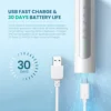 Sejoy Sonic Electric Toothbrush For Adults Tooth Deep Clean 10 Brush Heads Travel Case Built in Smart Timer Sonic Toothbrush 5