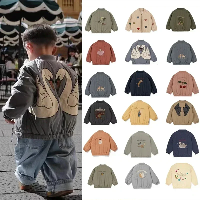 Wool jacket children's lambswool autumn winter kids clothes