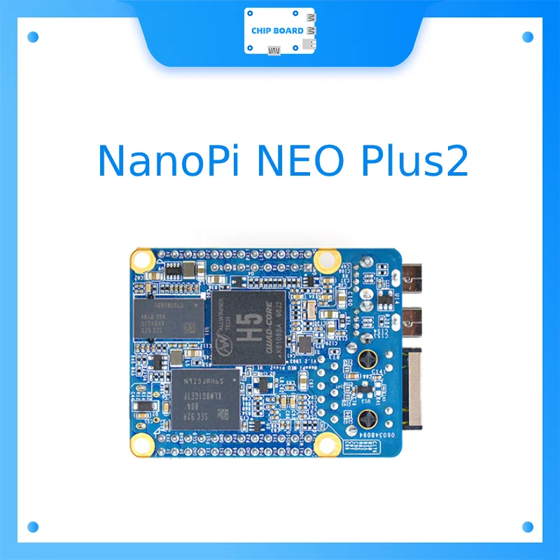 Friendly NanoPi NEO Plus2, Allwinner H5, Gigabit Ethernet Port, IoT Development Board, WiFi Bluetooth