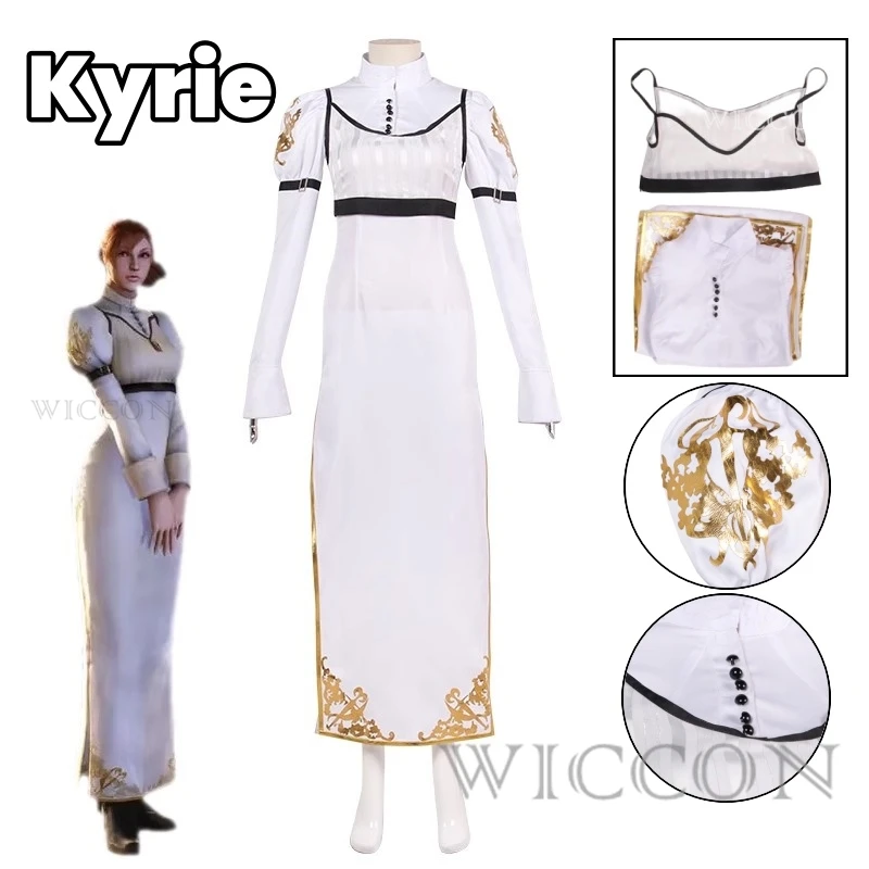 Kyrie Anime Game Devil May Cry Cosplay Costume Vestiti Uniforme Cosplay Kyrie Dress Donna Adult Performance Dress Halloween Party
