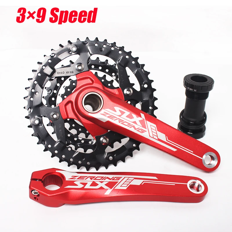 Slx-クランクセット,ボトムブラケット,アルミニウム合金,3*9s 3