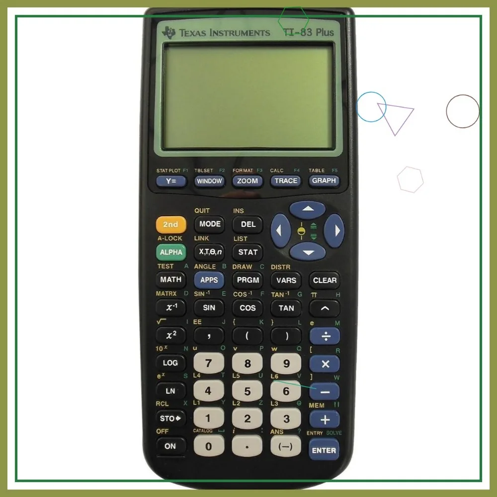 Programmable Graphing Calculator with Color Variations for Math and Science Studies
