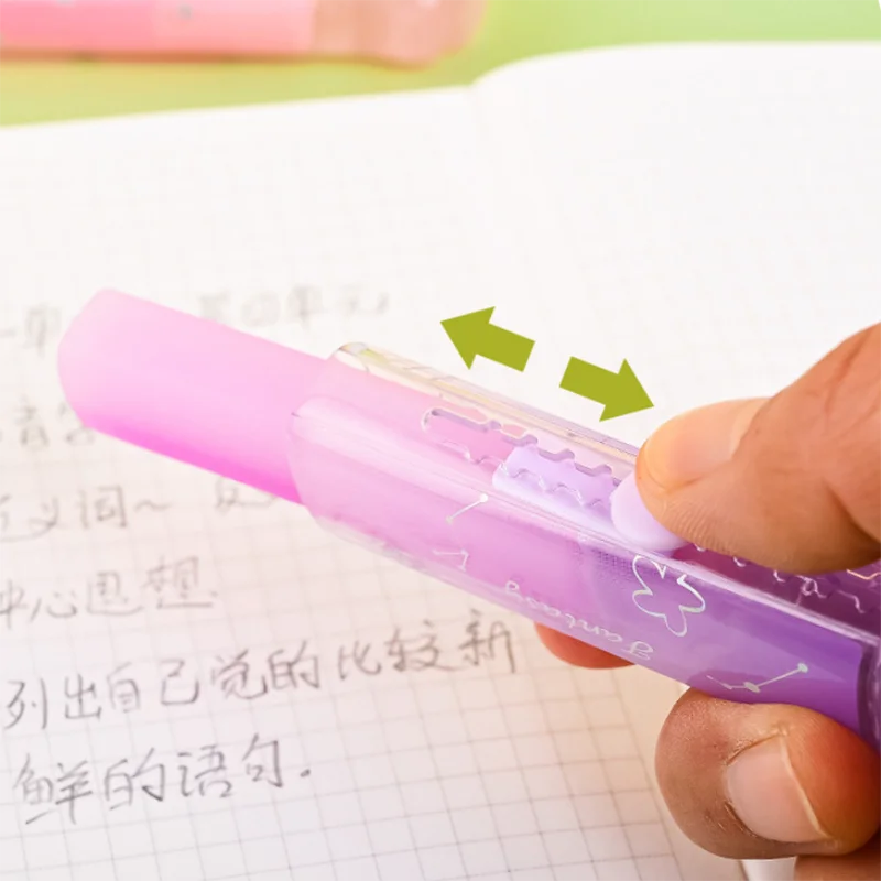 Pencil Eraser Jelly Color Pencil Erasers Kawaii Cat Paw Rubber Erasers for School Writing Tools Korean Stationery Kids Gifts Office Supplies
