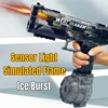 Simulated Flame Kids Electric Water Gun Sensor Lights High Pressure Automatic Watergun Children Summer Outdoor Beach Pool Toys 1