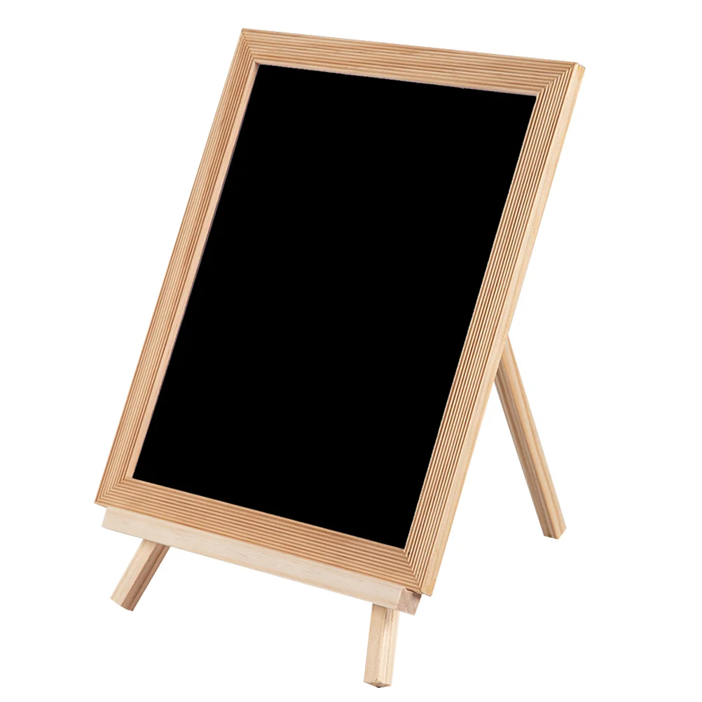 

Small Blackboard Wooden Painting Kids Standing Easel Writing Drawing Magnetic Can Move