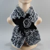 New Style Hand Knitted Real Natural Rex Rabbit Fur Scarf Women Winter Warm Rex Rabbit Fur Scarves Lady Soft Real Fur Neckerchief 2