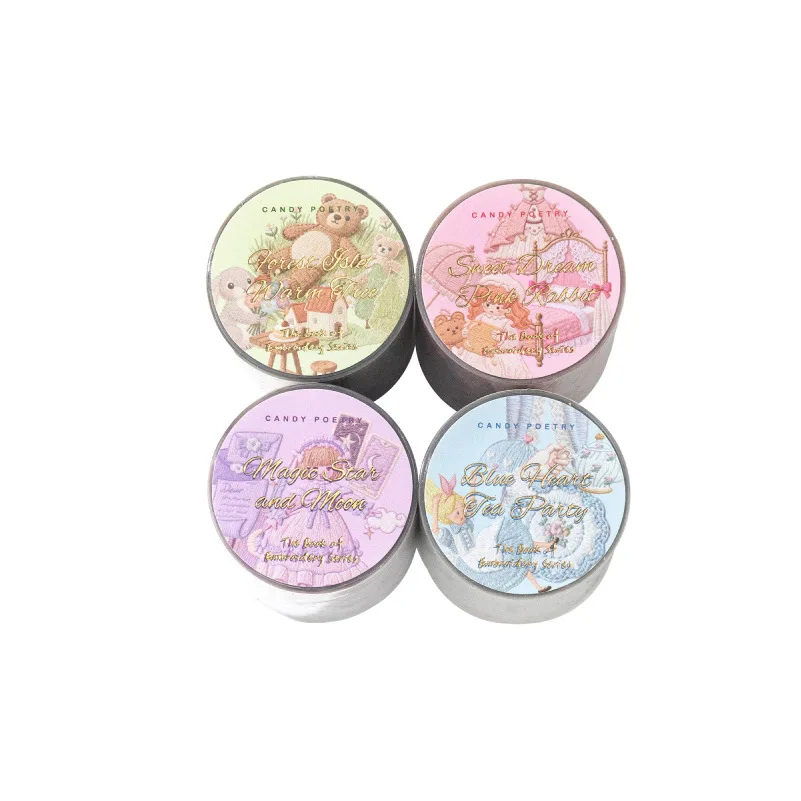 1pcs/1lot 장 접착 테이프 자수 마스킹 테이프 정크 저널 스크랩북 스티커 DIY 종이