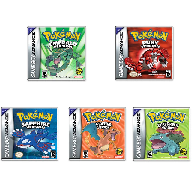 Pokemon Sapphire Ruby & Emerald New Batteries Cleaned Compete In Box