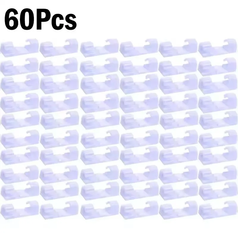 Self-Adhesive Cable Clips Organizer for Home, Office, and Car