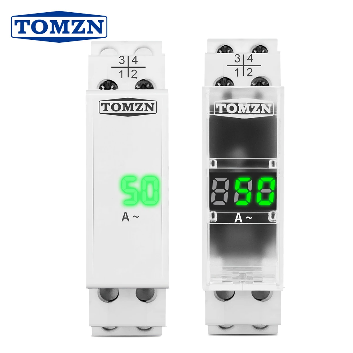 TOMZN Medidor de amperios monof sico de Riel Din Mini amper metro tomzn-medidor-de-amperios-monof-sico-de-riel-din-mini-amper-metro