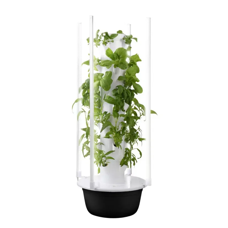 smart vertical hydroponic tower home vegetable growing system