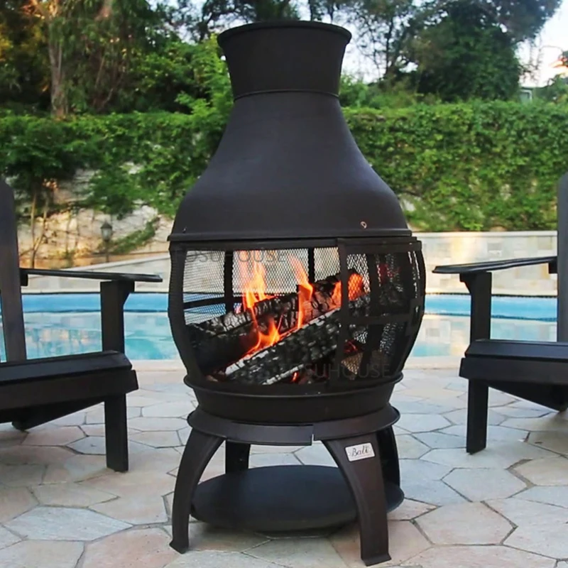 Nordic Iron Fire Pit For Outdoor Heater Winter Stove Charcoal Creative  Household Outdoor Courtyard Garden Charcoal Brazier - Fire Pits - AliExpress