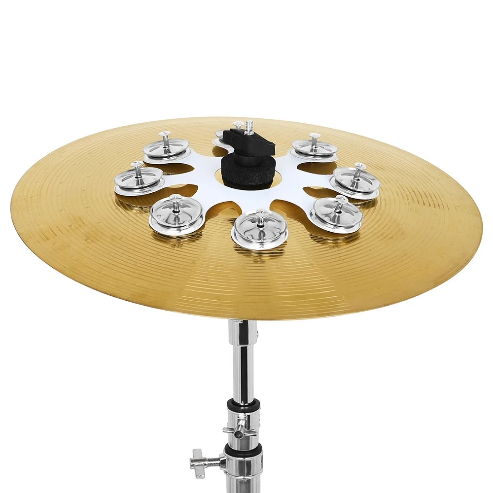 Stainless Steel Silicone Tambourine Rings Percussion Instrument