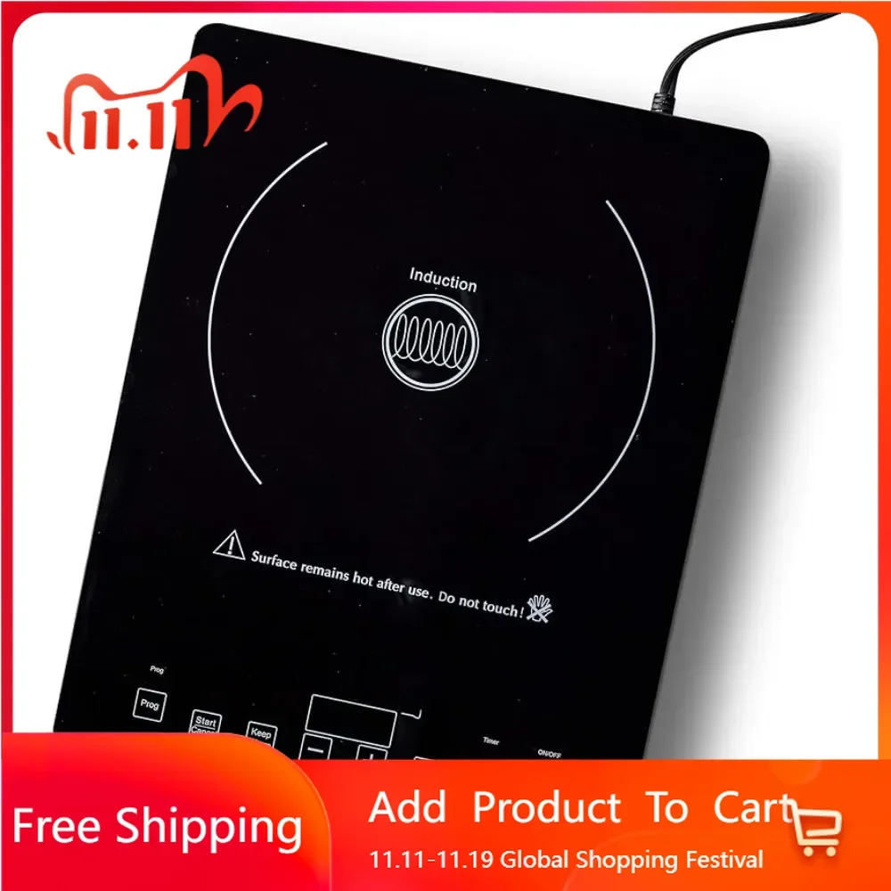 Countertop Induction Cooker Electric Ceramic Stove Pots for Induction Cookers 120v Hot Plate Stoves Cooktop Home 1800 W Range