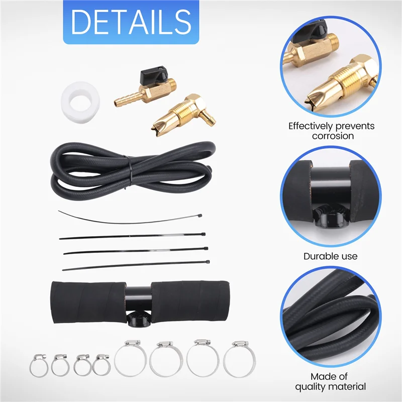 A60E-11025 Diesel Installation Kit,For Gravity Fueled Auxiliary Fuel Tank And Newer Models With 1&frac12;Inch Fill Line,For Diesel
