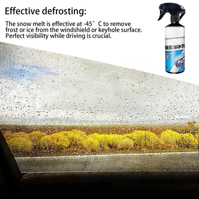 Deicer Windshield Spray 500ml Effecient Defroster Spray For Car Windshield  Effective Deicer Spray Fast Acting Deicing Spray For