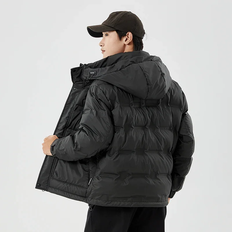 Autumn Winter Men Outwear Tops Male Duck Down Jacket Padded Waterproof Breathable New Warm Hooded Cardigan Oversize Causal Coats