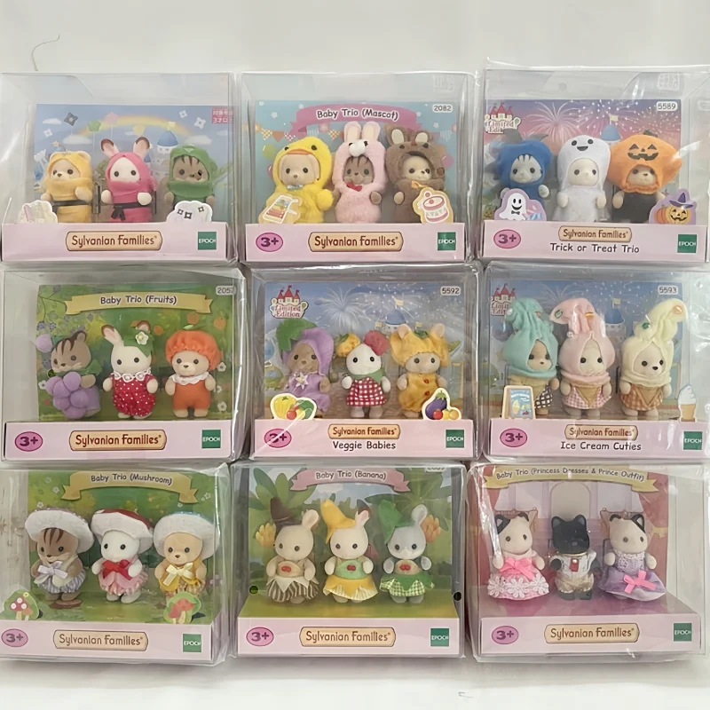 

Sylvanian Families Flocking Family Girl Toys Limited Edition Easter Fruit Mushroom Frog Series Decoration Dolls Christmas Gift