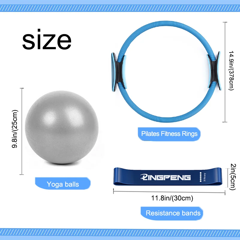 Pilates Equipment For Home Workouts Pilates Ring And Ball Set Resistance Bands & More Perfect For Home Equipment pilates ring
