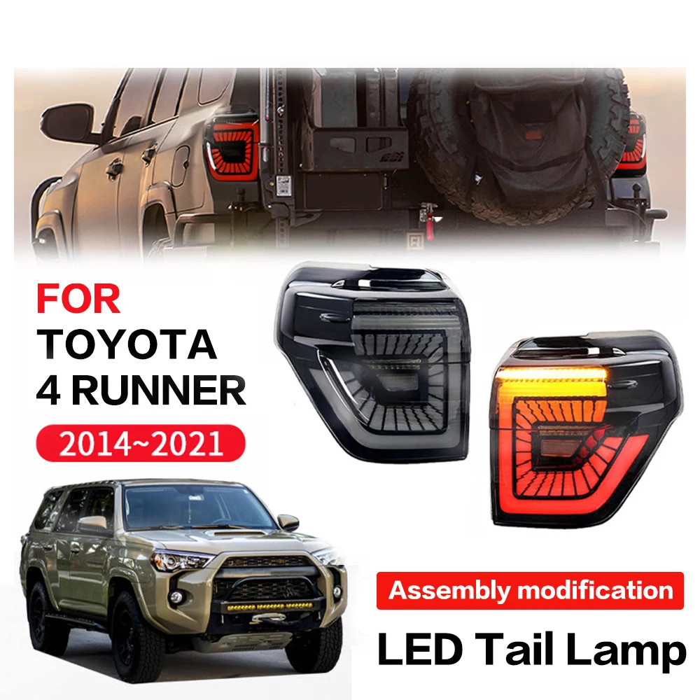 

Car LED Tail Light For Toyota 4runner 2014-2020 Auto LED Tail Lamp Assembly streamer Steering C style modified Total Accessorie